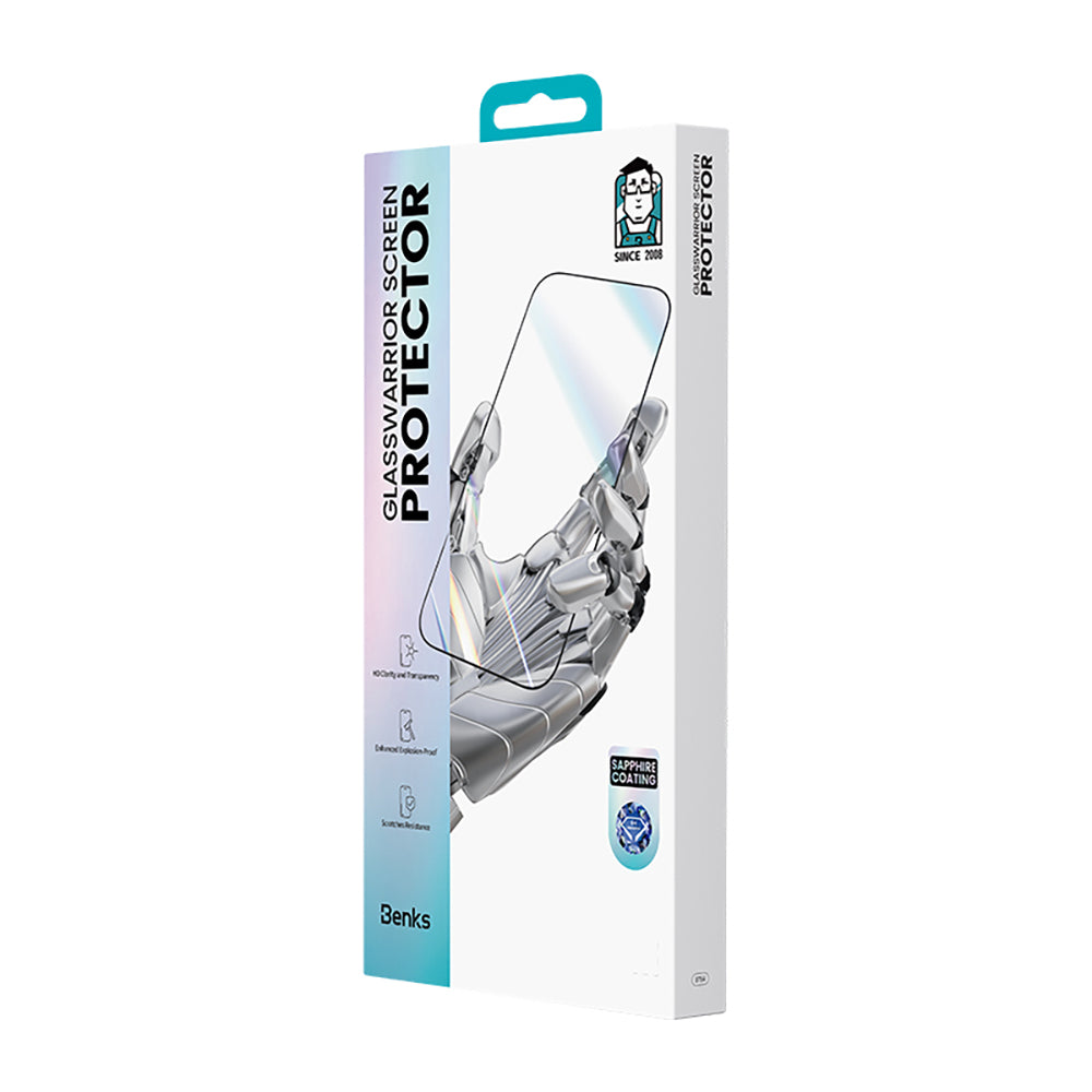iPhone 16 Pro Max Benks Glass Warrior Safir Coating Ultra İnce Cam Ekran Koruyucu