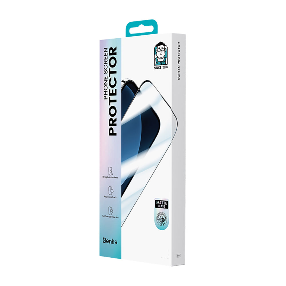 iPhone 16 Pro Max Benks JoyTouch 0.3mm Mat Oyun Ekran Koruyucu + Kolay Uygulama Aparatı