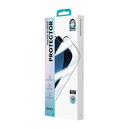 iPhone 16 Pro Max Benks JoyTouch 0.3mm Mat Oyun Ekran Koruyucu + Kolay Uygulama Aparatı