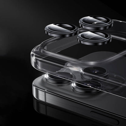 iPhone 16 Pro Max Benks Parlama Önleyici Glass Warrior Metal Kamera Lens Koruyucu