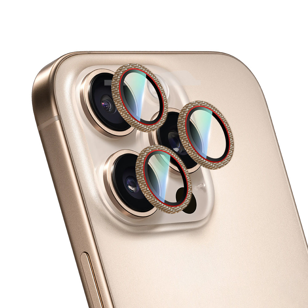 iPhone 16 Pro Max CaseWorld Karbon Fiber Serisi Anti Reflective Ultra Clear Kamera Lens Koruyucu