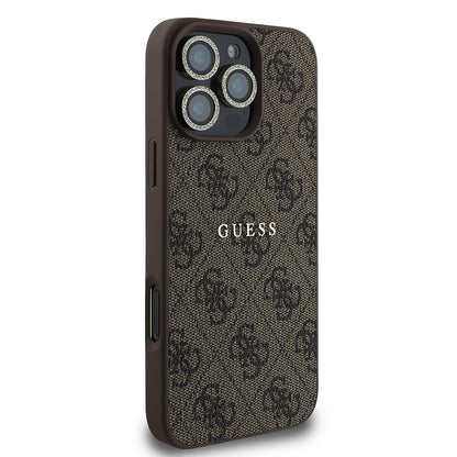 iPhone 16 Pro Max Guess Orijinal Lisanslı Kılıf + Ekran Koruyucu + Lens Koruyucu 3in1 Aksesuar Seti