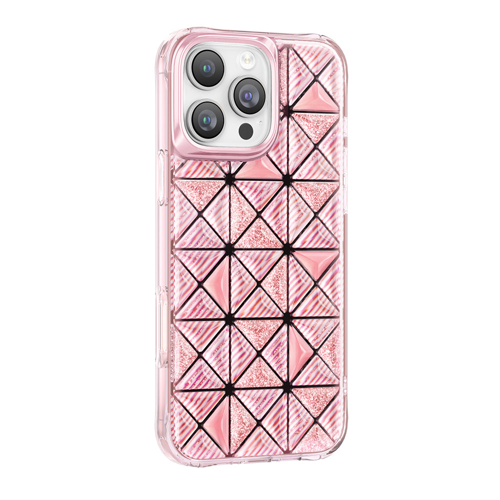iPhone 16 Pro Max Kılıf 3D Buz Blok Desenli Zore Paris Kairo TPU Kılıf