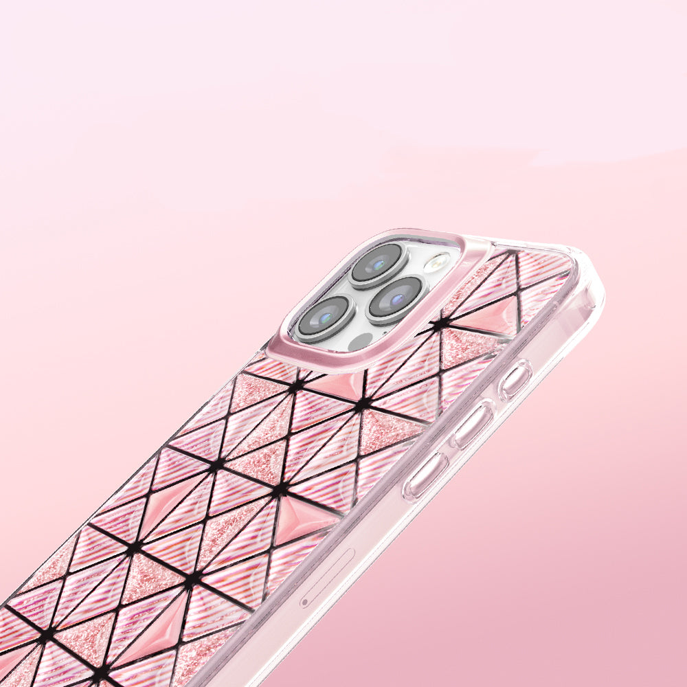 iPhone 16 Pro Max Kılıf 3D Buz Blok Desenli Zore Paris Kairo TPU Kılıf