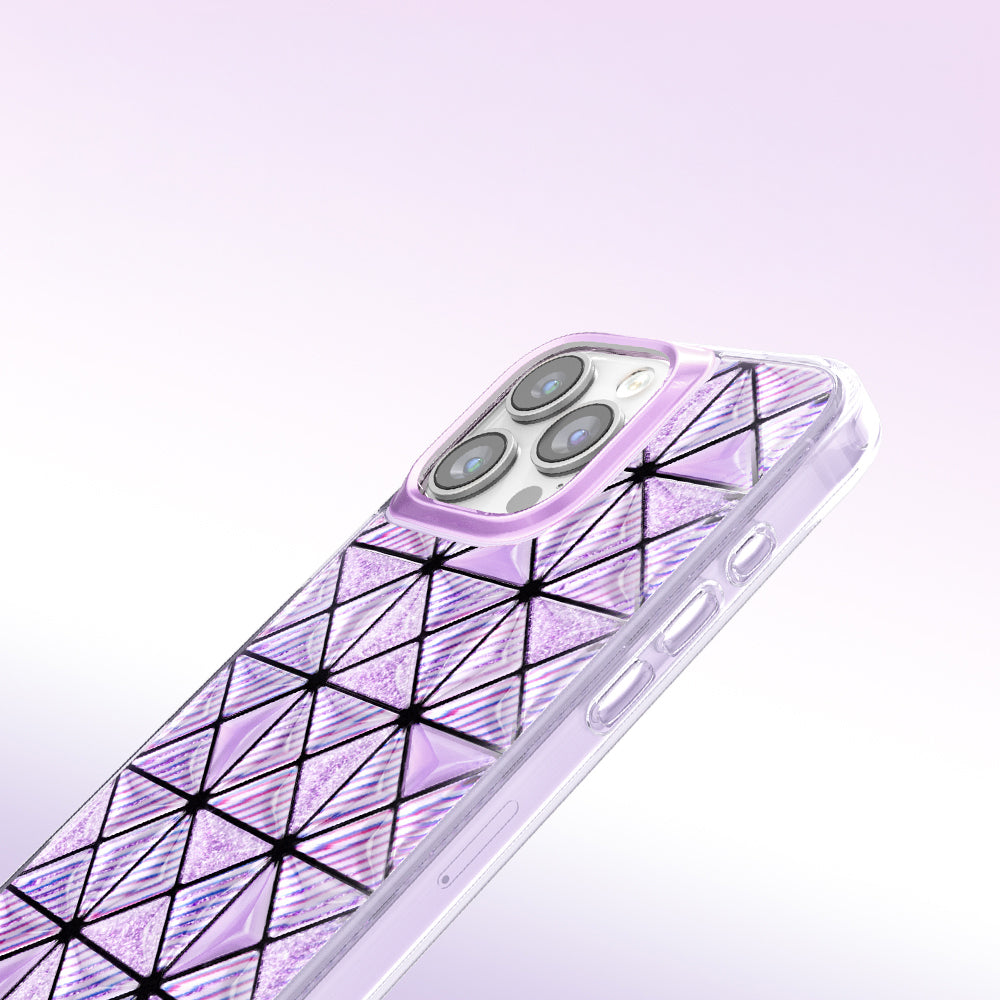 iPhone 16 Pro Max Kılıf 3D Buz Blok Desenli Zore Paris Kairo TPU Kılıf