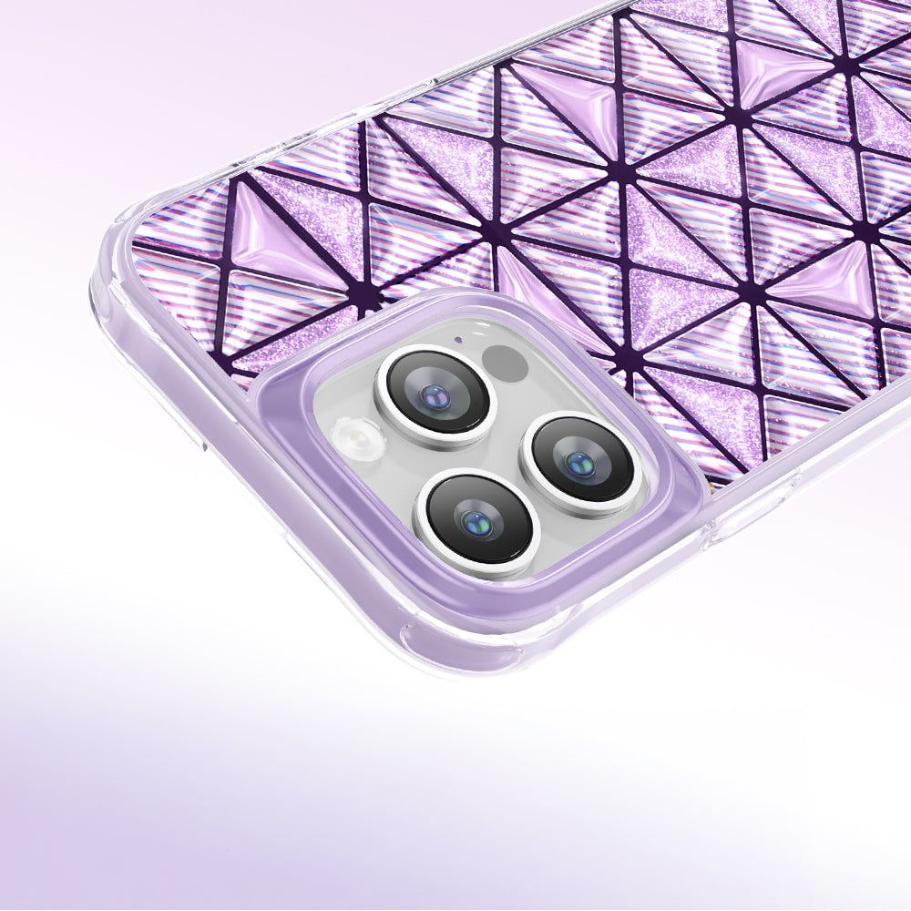 iPhone 16 Pro Max Kılıf 3D Buz Blok Desenli Zore Paris Kairo TPU Kılıf