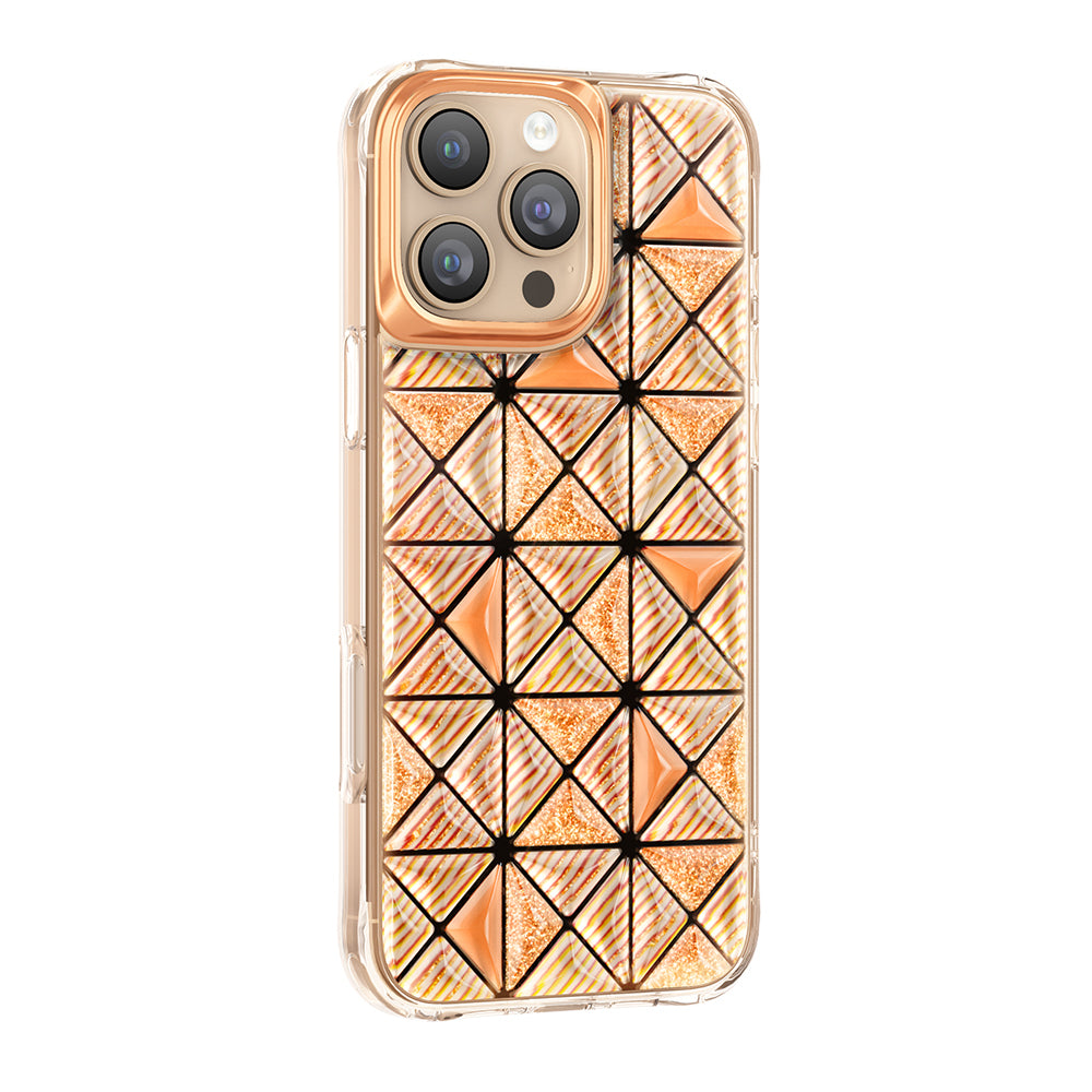 iPhone 16 Pro Max Kılıf 3D Buz Blok Desenli Zore Paris Kairo TPU Kılıf