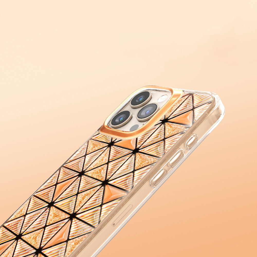 iPhone 16 Pro Max Kılıf 3D Buz Blok Desenli Zore Paris Kairo TPU Kılıf