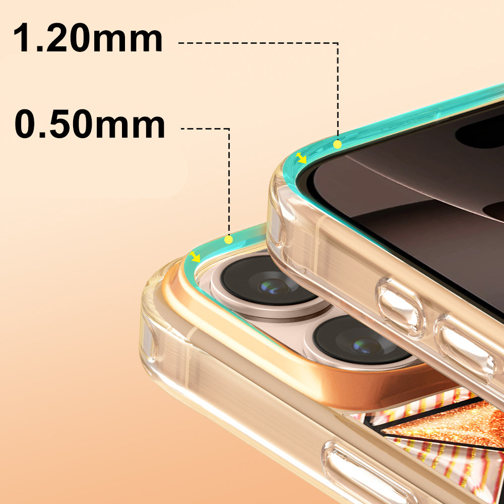 iPhone 16 Pro Max Kılıf 3D Buz Blok Desenli Zore Paris Kairo TPU Kılıf