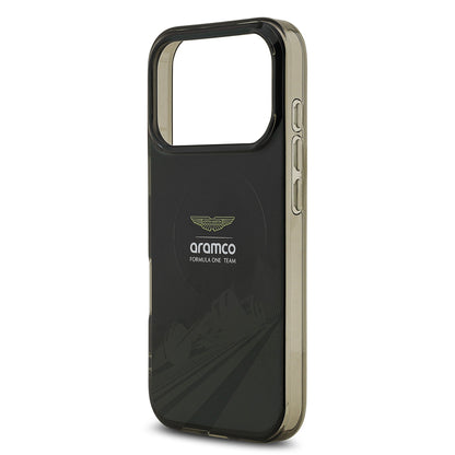 iPhone 17 Pro Kılıf Aston Martin Orijinal Lisanslı M-safe Şarj Özellikli IML Baskı Logolu Formula Tasarımlı Kılıf