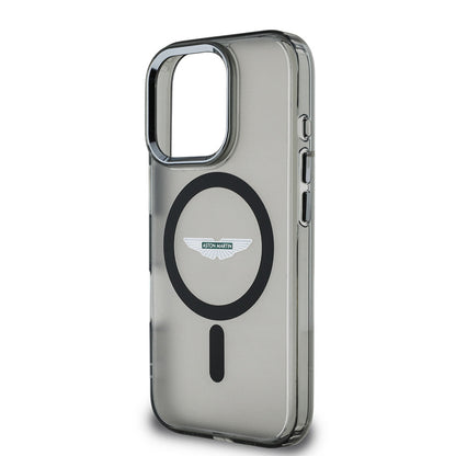 iPhone 16 Pro Max Kılıf Aston Martin Orijinal Lisanslı M-safe Şarj Özellikli IML Baskı Logolu Buzlu Kılıf