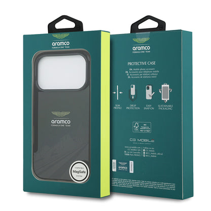 iPhone 17 Pro Kılıf Aston Martin OrijinalLisanslı M-safe Şarj Özellikli IML Baskı Logolu Formula Tasarımlı Kılıf