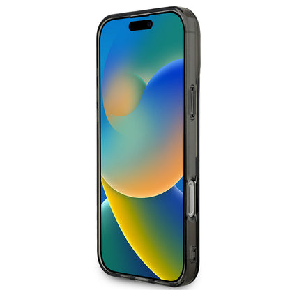 iPhone 16 Pro Max Kılıf BMW Orijinal Lisanslı Yarı Transparan M Dizayn Çizgili Kılıf