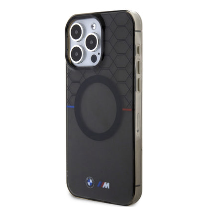 iPhone 16 Pro Max Kılıf BMW Magsafe Şarj Özellikli Transparan M Dizayn Orijinal Lisanslı Kılıf