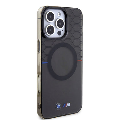 iPhone 16 Pro Max Kılıf BMW Magsafe Şarj Özellikli Transparan M Dizayn Orijinal Lisanslı Kılıf