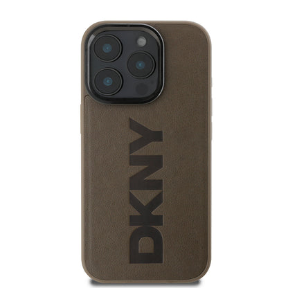 iPhone 16 Pro Max Kılıf DKNY Orijinal Lisanslı M-safe Şarj Özellikli PU Deri Plain Kılıf
