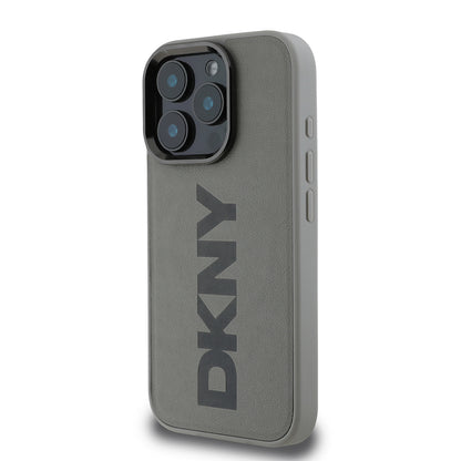 iPhone 16 Pro Max Kılıf DKNY Orijinal Lisanslı M-safe Şarj Özellikli PU Deri Plain Kılıf