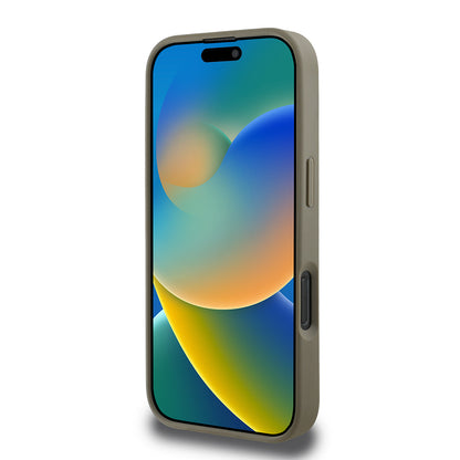 iPhone 16 Pro Max Kılıf DKNY Orjinal Lisanslı M-safe Şarj Özellikli 3D Yazılı Grid Pattern Kılıf