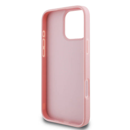 iPhone 16 Pro Max Kılıf Guess Orijinal Lisanslı 4G Büyük Metal Logolu Glitter Kılıf