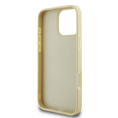 iPhone 16 Pro Max Kılıf Guess Orijinal Lisanslı 4G Büyük Metal Logolu Glitter Kılıf