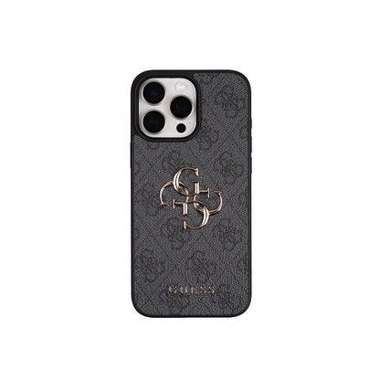 iPhone 16 Pro Max Kılıf Guess Orijinal Lisanslı 4G Büyük Metal Logolu Kalın Askılı Kılıf