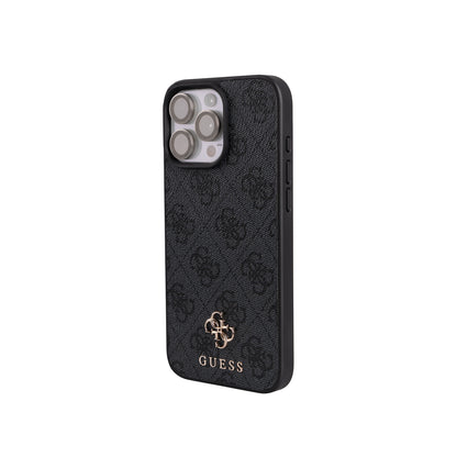 iPhone 16 Pro Max Kılıf Guess Orijinal Lisanslı M-safe Şarj Özellikli Askılı ve 4G Logo Kartlıklı Kılıf
