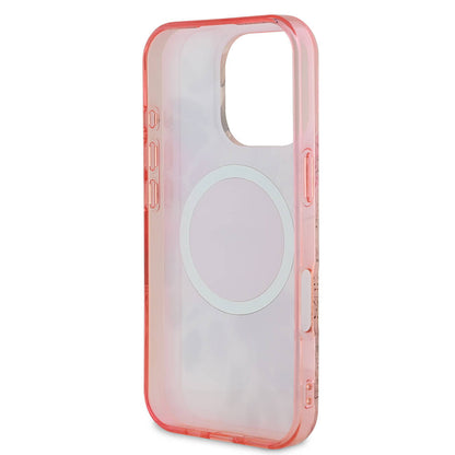 iPhone 16 Pro Max Kılıf Guess Orijinal Lisanslı M-safe Şarj Özellikli Flower Tonal Circle Kılıf