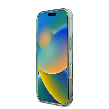 iPhone 16 Pro Max Kılıf Guess Orijinal Lisanslı M-safe Şarj Özellikli IML Baskılı Çiçek İnci Bileklikli Kılıf