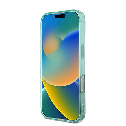 iPhone 16 Pro Max Kılıf Guess Orijinal Lisanslı M-safe Şarj Özellikli IML Baskılı Jungle Ring Kılıf