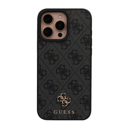iPhone 16 Pro Max Kılıf Guess Orijinal Lisanslı M-safe Şarj Özellikli Small 4G Classic Kılıf
