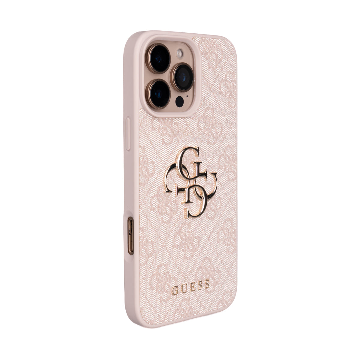 iPhone 16 Pro Max Kılıf Guess Orijinal Lisanslı PU Deri 4G Büyük Metal Logolu Çapraz Vücut Askılı Kılıf