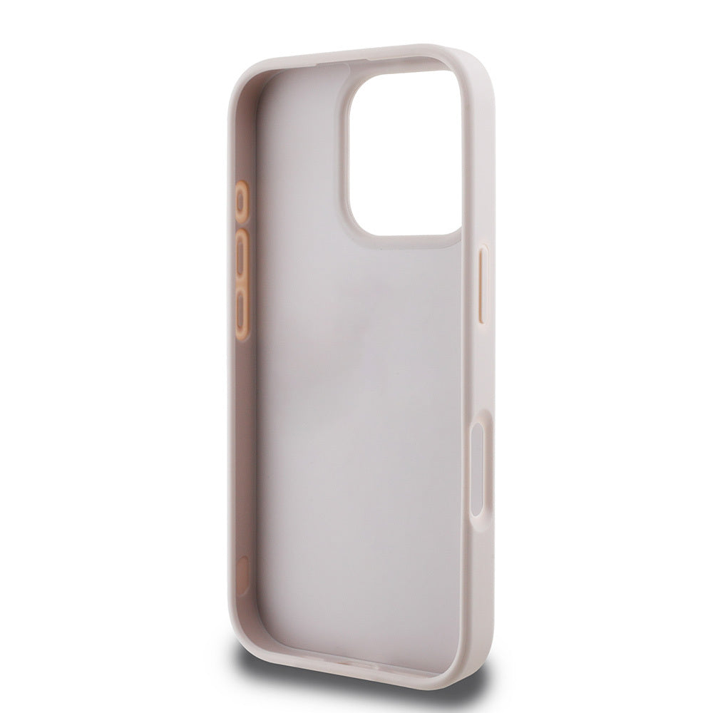 iPhone 16 Pro Max Kılıf Guess Orijinal Lisanslı PU Deri Şerit Logo Dizaynlı Kılıf