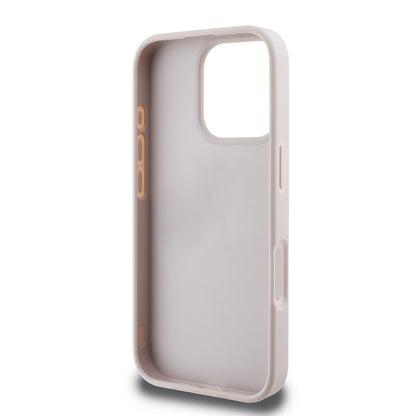 iPhone 16 Pro Max Kılıf Guess Orijinal Lisanslı PU Deri Şerit Logo Dizaynlı Kılıf