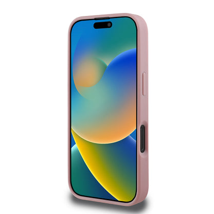 iPhone 16 Pro Max Kılıf Guess Orijinal Lisanslı Taşlı Arka Yüzey Üçgen Logolu Kılıf