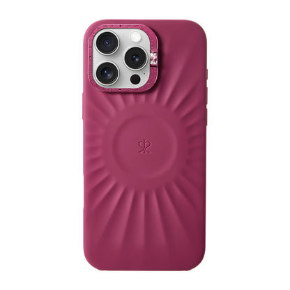 iPhone 16 Pro Max Kılıf Kabartma Tasarımlı Metal Kamera Çerçeveli Pynana Starlight Serisi Kılıf