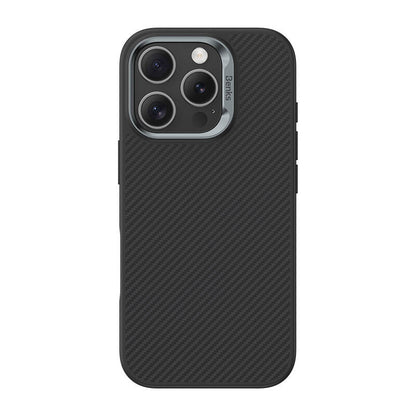 iPhone 16 Pro Max Kılıf Karbon Fiber M-safe Şarj Özellikli Benks Hybrid ArmorPro 600D Kevlar Kılıf