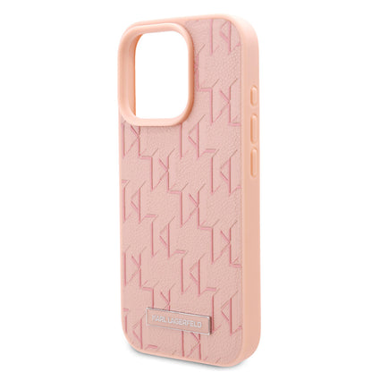 iPhone 16 Pro Max Kılıf Karl Lagerfeld orijinal Lisanslı M-safe Şarj Özellikli KL Yazılı Hot Stamp Kılıf