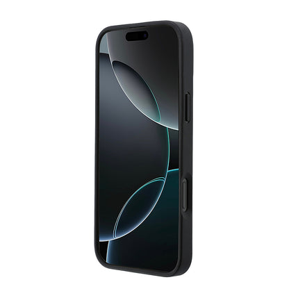iPhone 16 Pro Max Kılıf Lacoste Orijinal Lisanslı M-safe Şarj Özellikli PU Deri Tasarımlı Kartlıklı Karışık Monogram Desenli Kılıf
