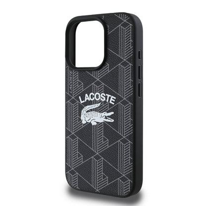 iPhone 16 Pro Max Kılıf Lacoste Orijinal Lisanslı M-safe Şarj Özellikli Mono Vintage Logo Kılıf