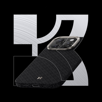 iPhone 16 Pro Max Kılıf M-Safe Şarj Özellikli Benks ArmorAir ArmorGrid Serisi Kevlar Kılıf