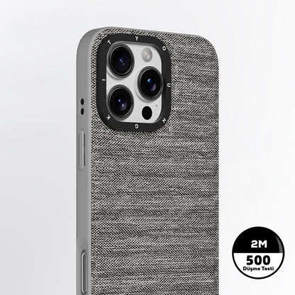 iPhone 16 Pro Max Kılıf M-safe Şarj Özellikli Youngkit Canvas Serisi Kılıf
