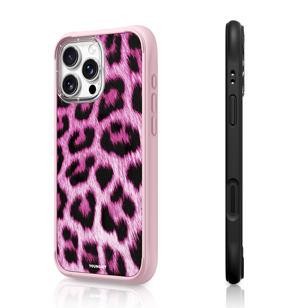 iPhone 16 Pro Max Kılıf M-safe Şarj Özellikli Youngkit Leopard Serisi Kılıf