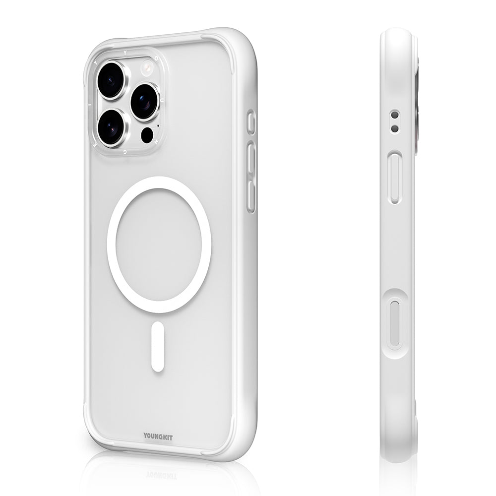 iPhone 16 Pro Max Kılıf M-safe Şarj Özellikli Youngkit Macaroon Serisi Kılıf