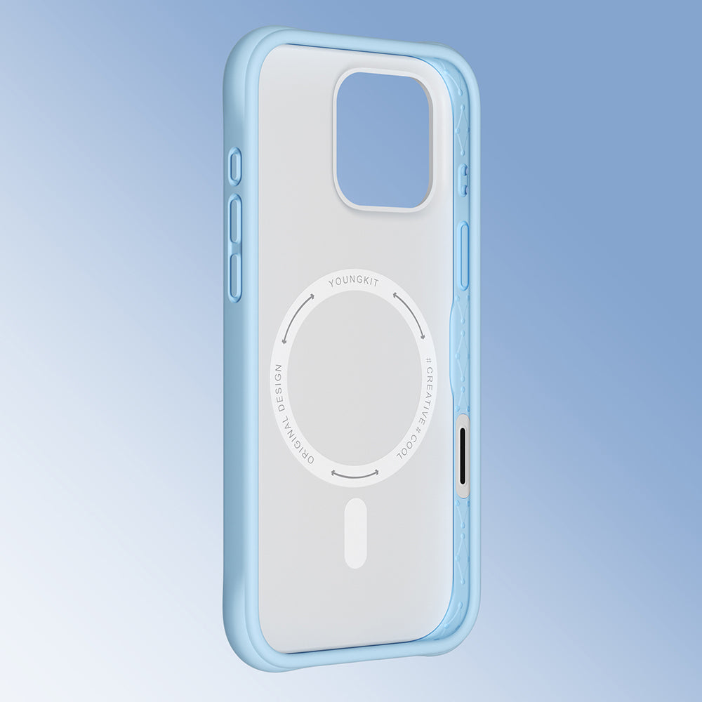 iPhone 16 Pro Max Kılıf M-safe Şarj Özellikli Youngkit Macaroon Serisi Kılıf