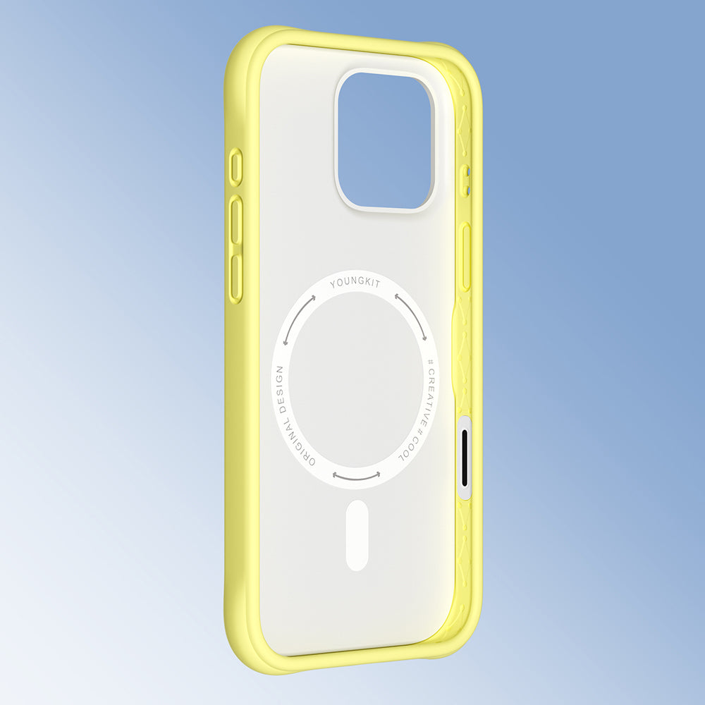 iPhone 16 Pro Max Kılıf M-safe Şarj Özellikli Youngkit Macaroon Serisi Kılıf