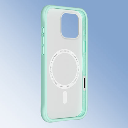 iPhone 16 Pro Max Kılıf M-safe Şarj Özellikli Youngkit Macaroon Serisi Kılıf