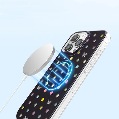 iPhone 16 Pro Max Kılıf M-Safe Şarj Özellikli Zore Paris Axen Sert PC Kılıf