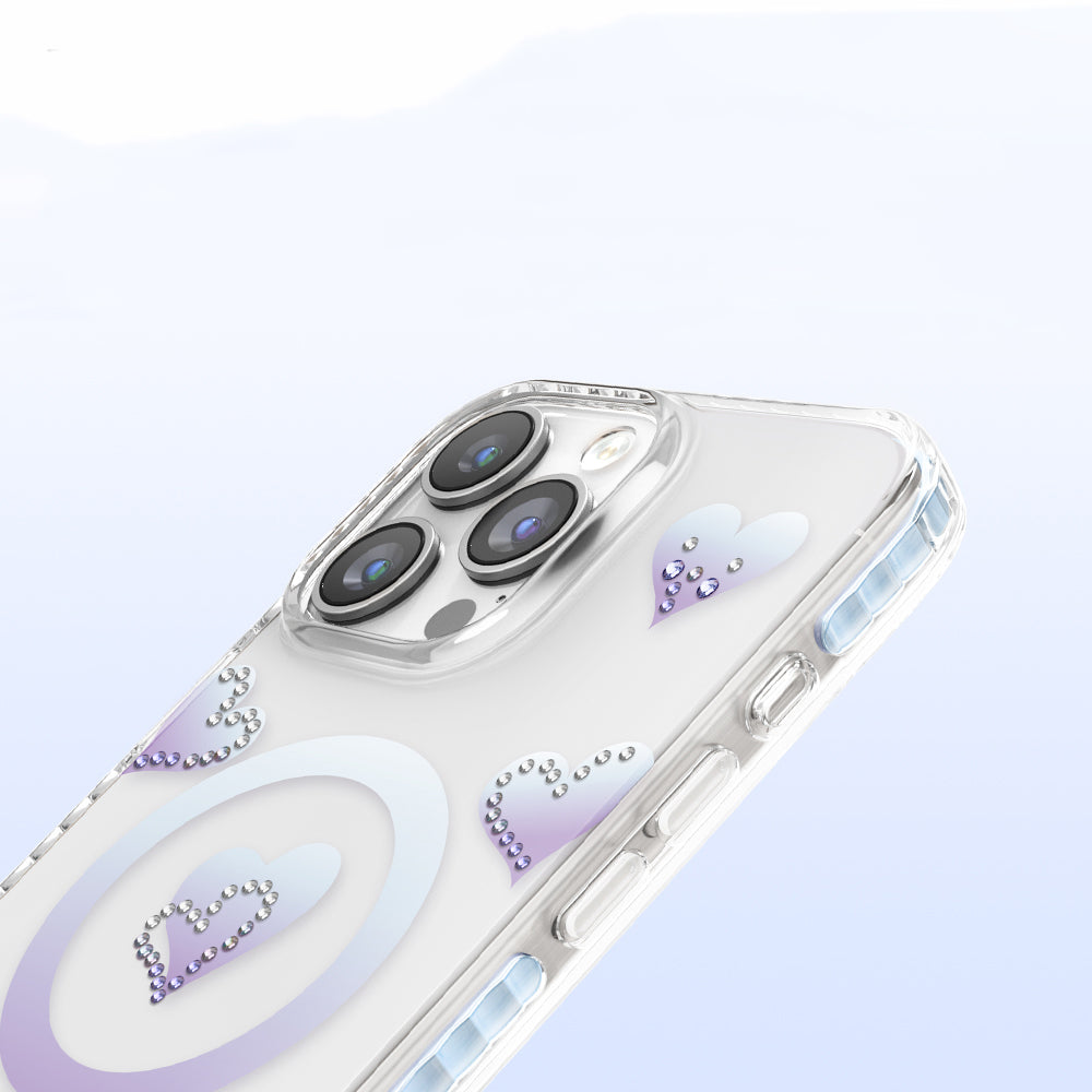 iPhone 16 Pro Max Kılıf M-Safe Şarj Özellikli Zore Paris Elvo Sert PC Kılıf