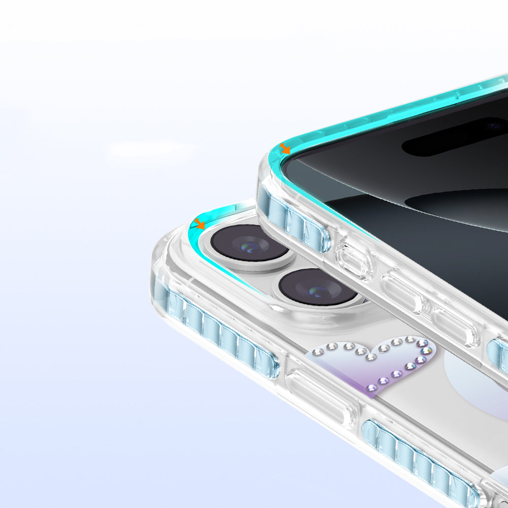 iPhone 16 Pro Max Kılıf M-Safe Şarj Özellikli Zore Paris Elvo Sert PC Kılıf