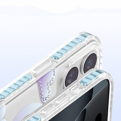 iPhone 16 Pro Max Kılıf M-Safe Şarj Özellikli Zore Paris Elvo Sert PC Kılıf
